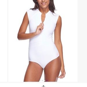 Body Glove White medium zip up one piece paddle suit